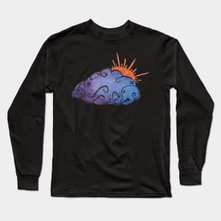 Watercolor Storm Cloud Long Sleeve T-Shirt